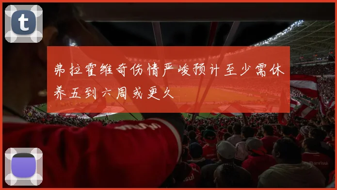 弗拉霍维奇伤情严峻预计至少需休养五到六周或更久